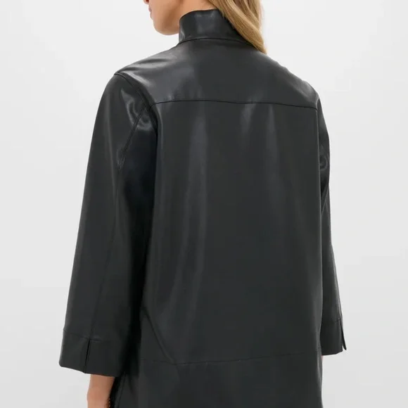 Tuckernuck Black Leather Margot Top- NWT - Picture 4 of 6